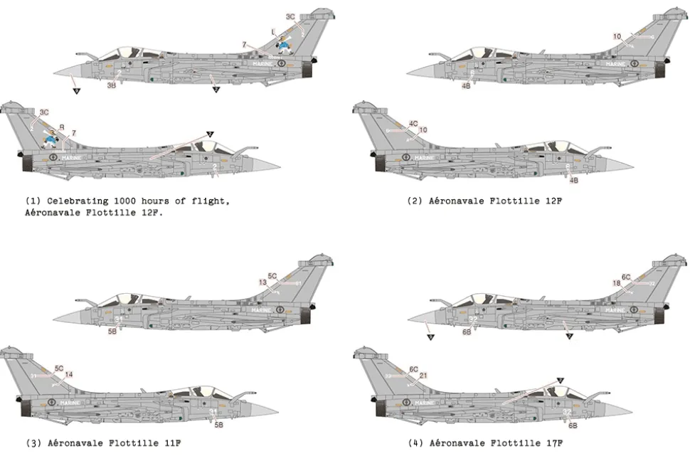 Academy 1/48 Dassault Rafale M - Marine Nationale