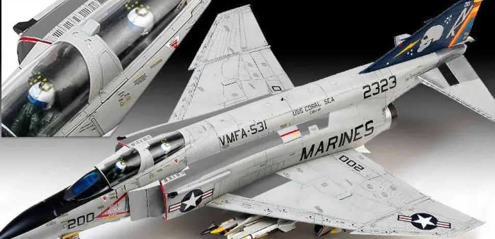 Academy 1/48 McDonnell Douglas F-4B/N Phantom II USMC VMFA-531 Gray Ghosts