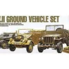 Academy 1/72 WWII Ground Vehicle Set 1 - US & German Vehicles