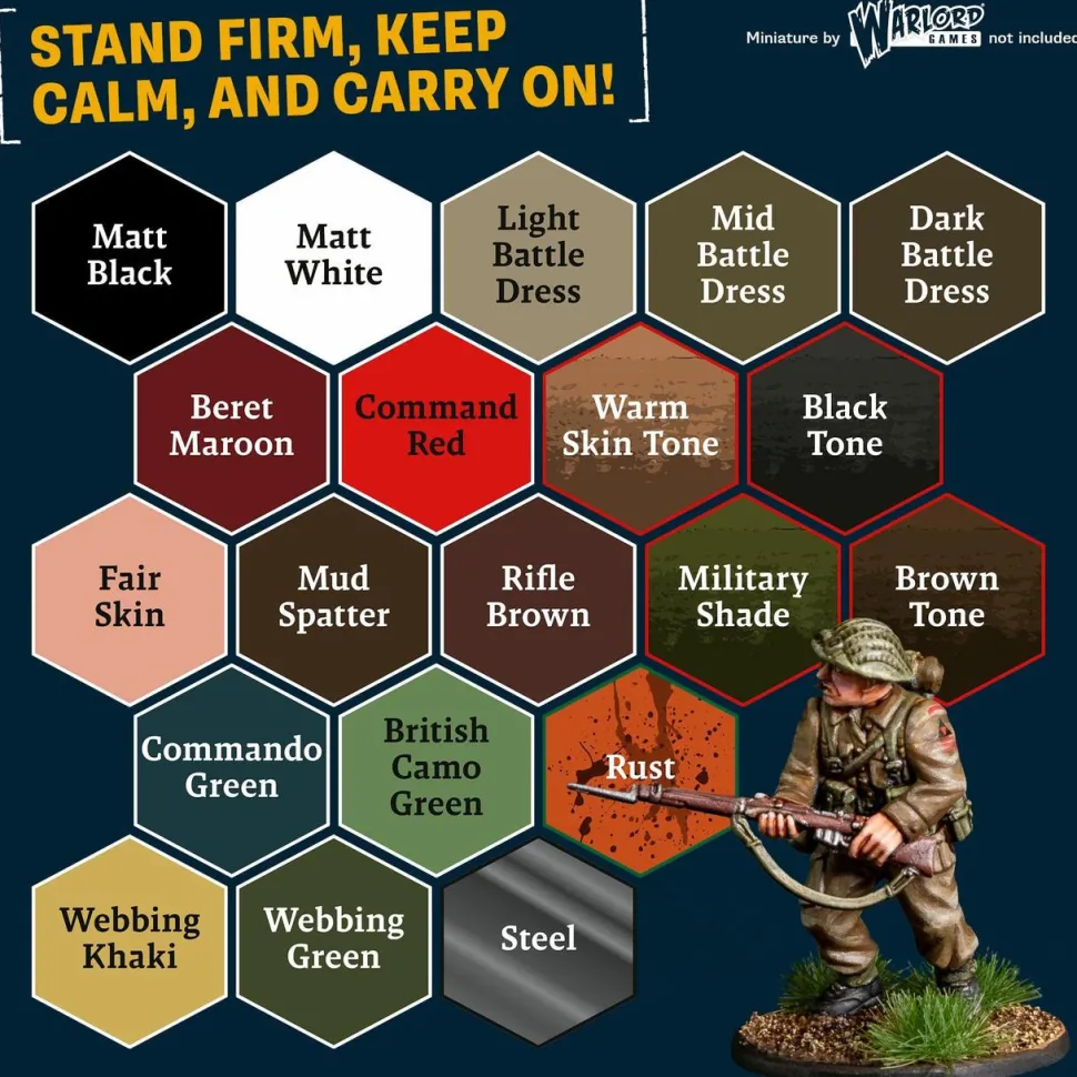 Army Painter Fanatic Historical WWII British Paint Set