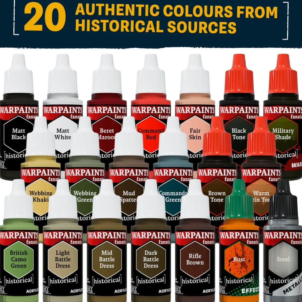 Army Painter Fanatic Historical WWII British Paint Set