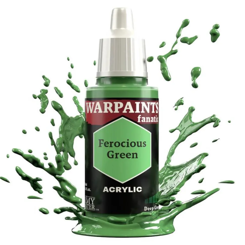 Army Painter Warpaints Fanatic 3054 18ml Ferocious Green Acrylic Paint
