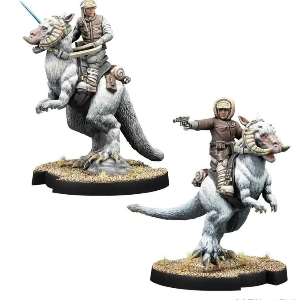 Atomic Mass Games Star Wars Legion - Rebel Alliance - Character - Captain Solo and Commander Skywalker on Tauntuns