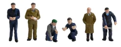 Bachmann Factory Workers & Foreman Set of 6 Figures