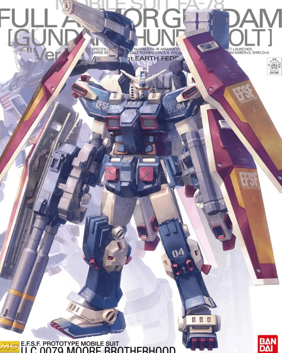 Bandai Gundam Master Grade (MG) 1/100 FA-78 Full Armor Gundam Thunderbolt (Version Ka)