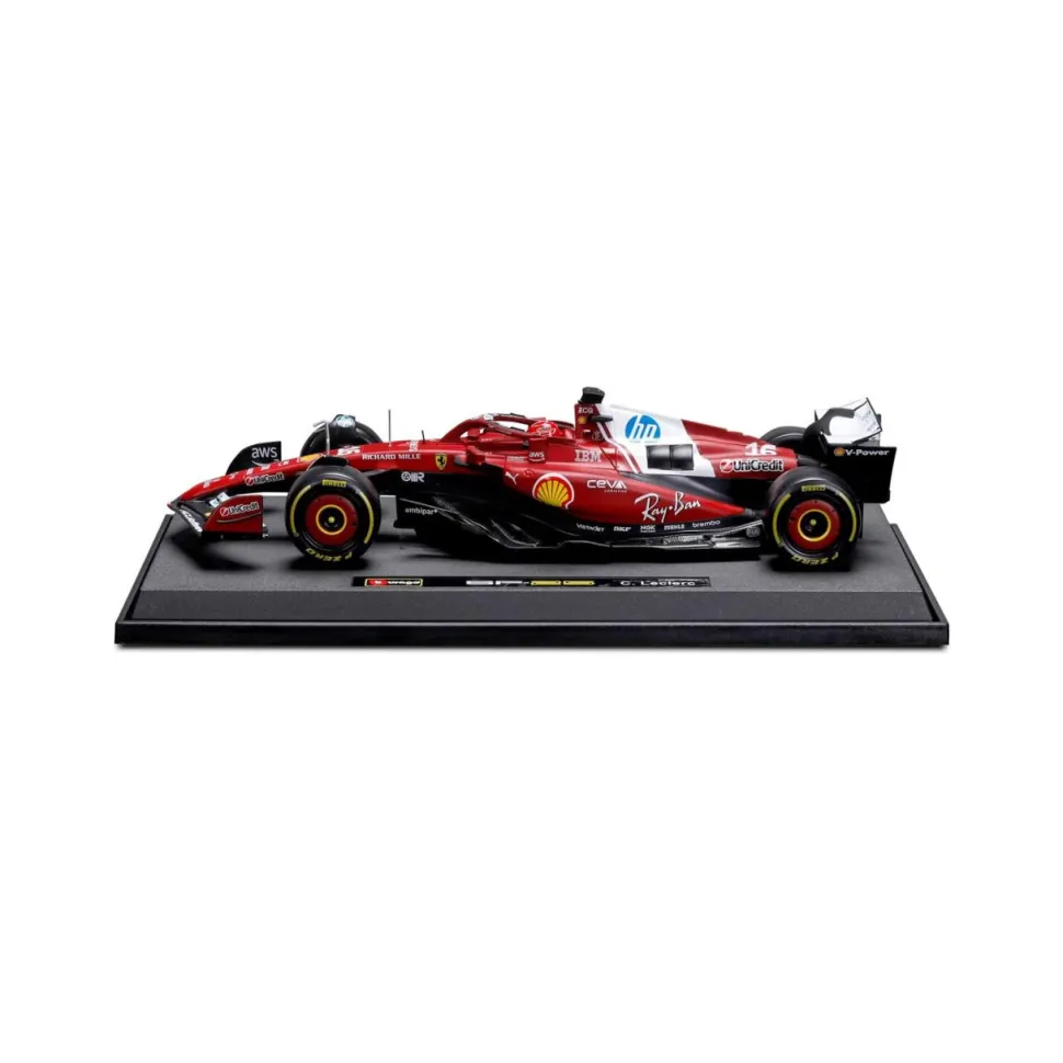 Burago 1/18 Ferrari F1 SF-25 2025 #16 Charles Leclerc Diecast Model