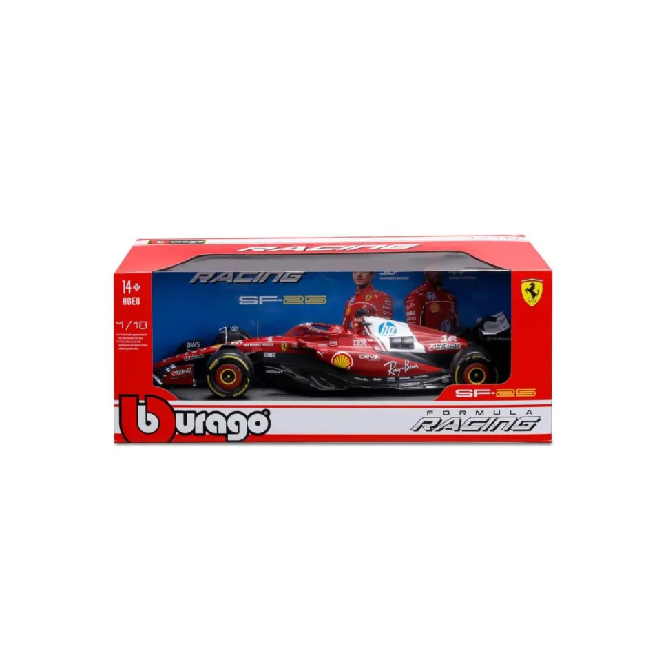 Burago 1/18 Ferrari F1 SF-25 2025 #16 Charles Leclerc Diecast Model