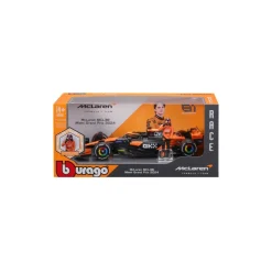 Burago 1/24 F1 McLaren MCL38 2024 With Piastri Figure Diecast Model