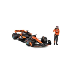 Burago 1/24 F1 McLaren MCL38 2024 With Piastri Figure Diecast Model