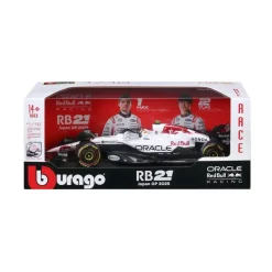 Burago 1/18 F1 Red Bull Racing RB21 Japan GP 2025 with Driver Helmet - Yuki Tsunoda