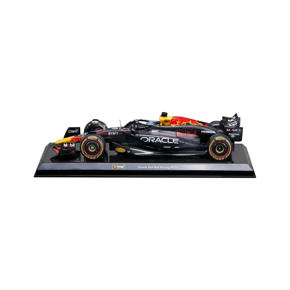 Burago 1/24 F1 Red Bull Racing RB20 2024 with Driver Helmet - Max Verstappen Diecast Model