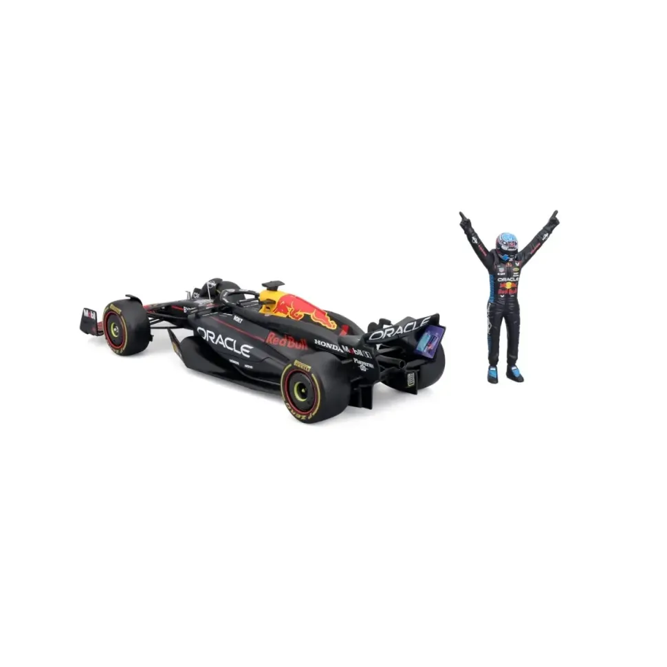Burago 1/24 F1 Red Bull Racing RB20 2024 with Driver Figure - Max Verstappen Diecast Model