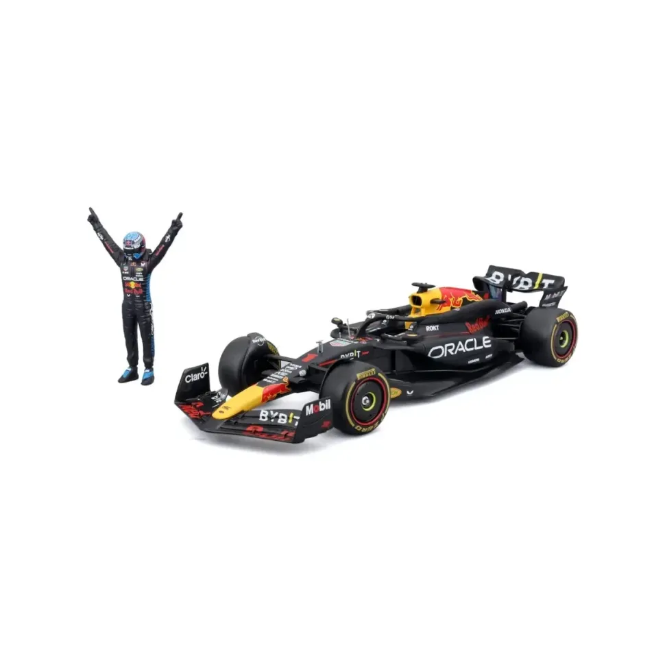 Burago 1/24 F1 Red Bull Racing RB20 2024 with Driver Figure - Max Verstappen Diecast Model