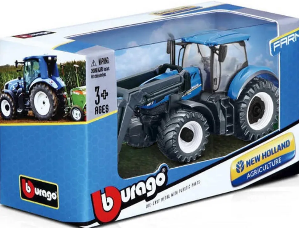 Burago New Holland With Front Loader Diecast Model