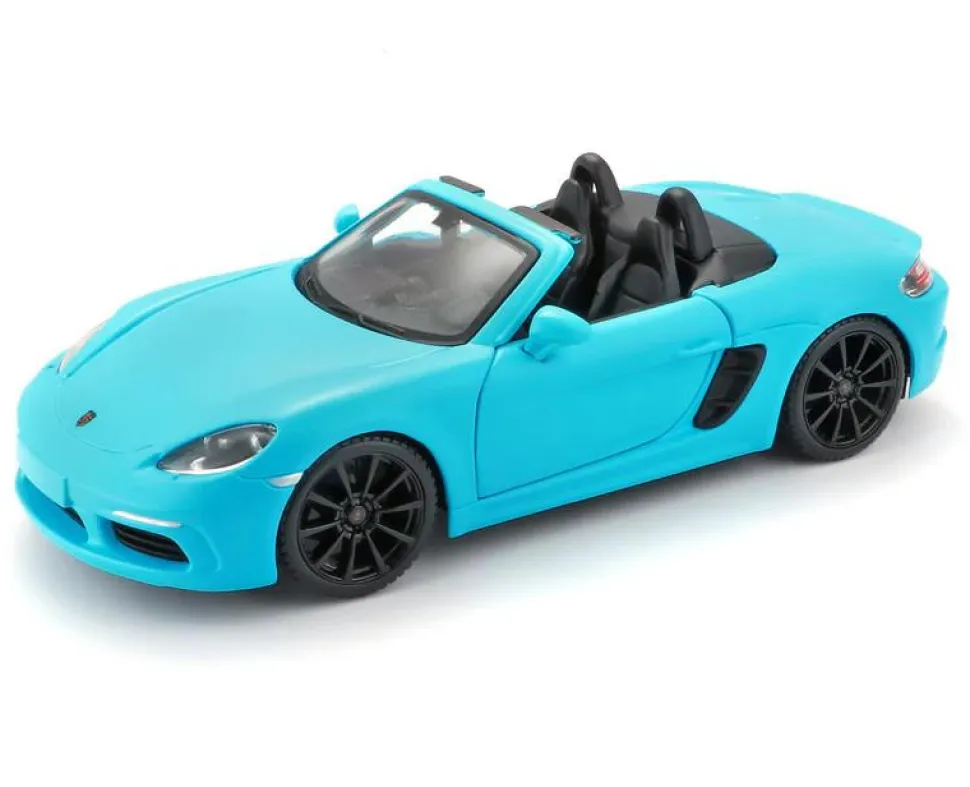 Burago 1/24 Porsche 718 Boxster Blue Diecast Model