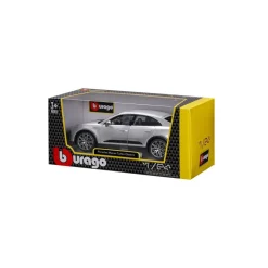 Burago 1/24 Porsche Macan Turbo Silver Diecast Model