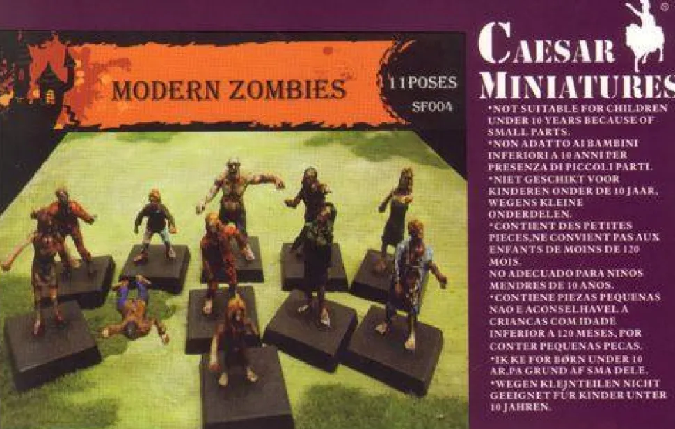 Caesar Miniatures 1/72 Modern Zombies
