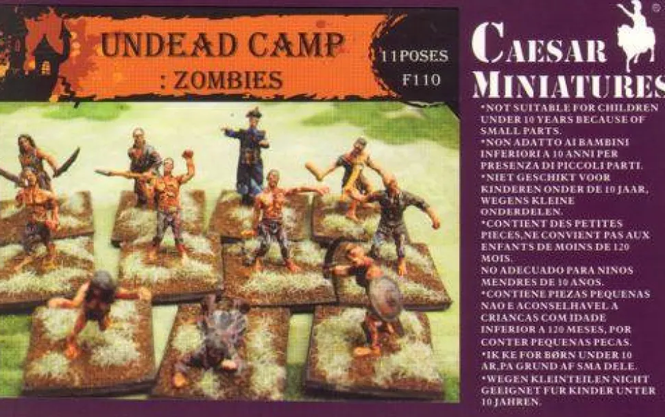 Caesar Miniatures 1/72 Undead Camp: Zombies