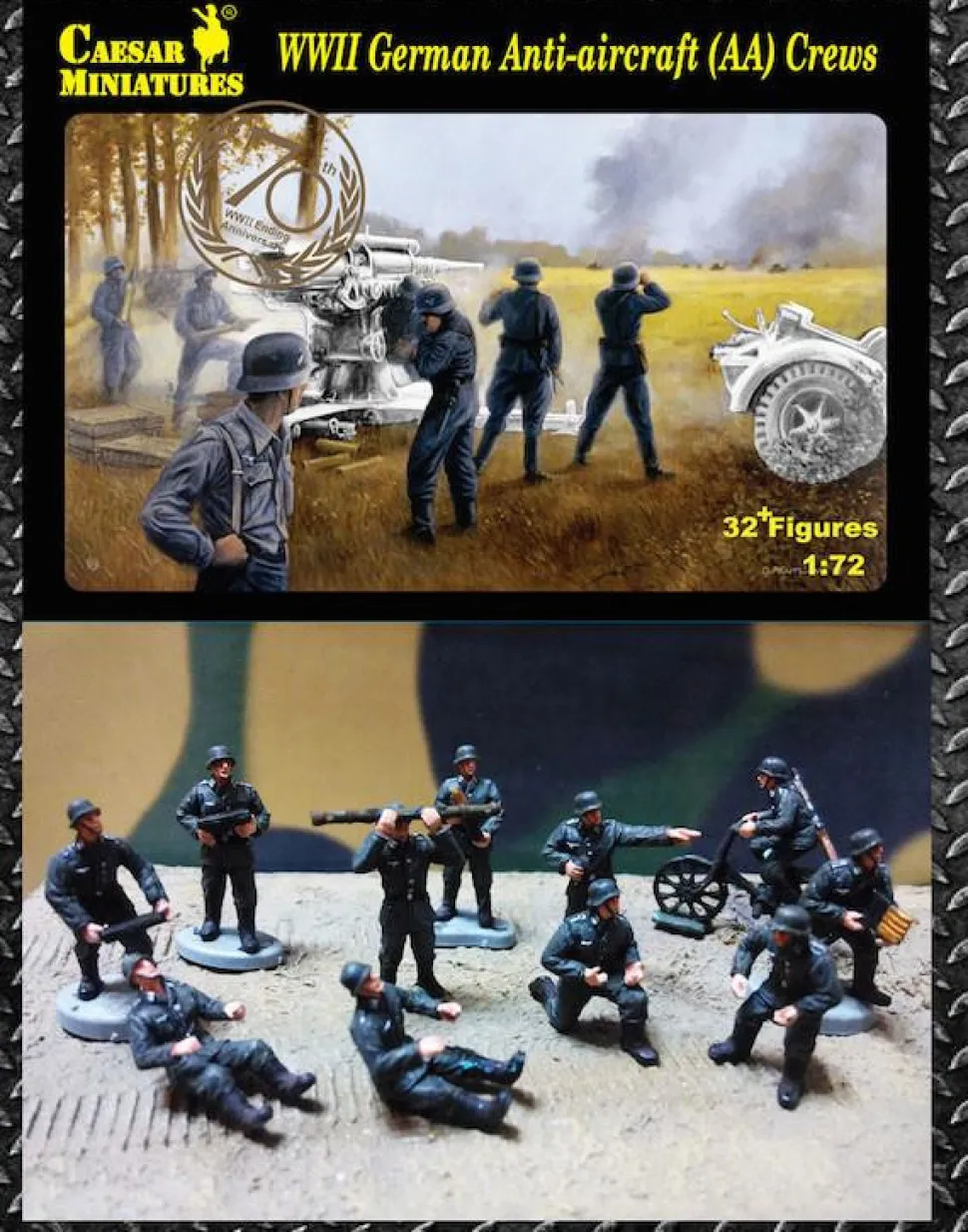 Caesar Miniatures 1/72 WWII German Anti-aircraft gun crew