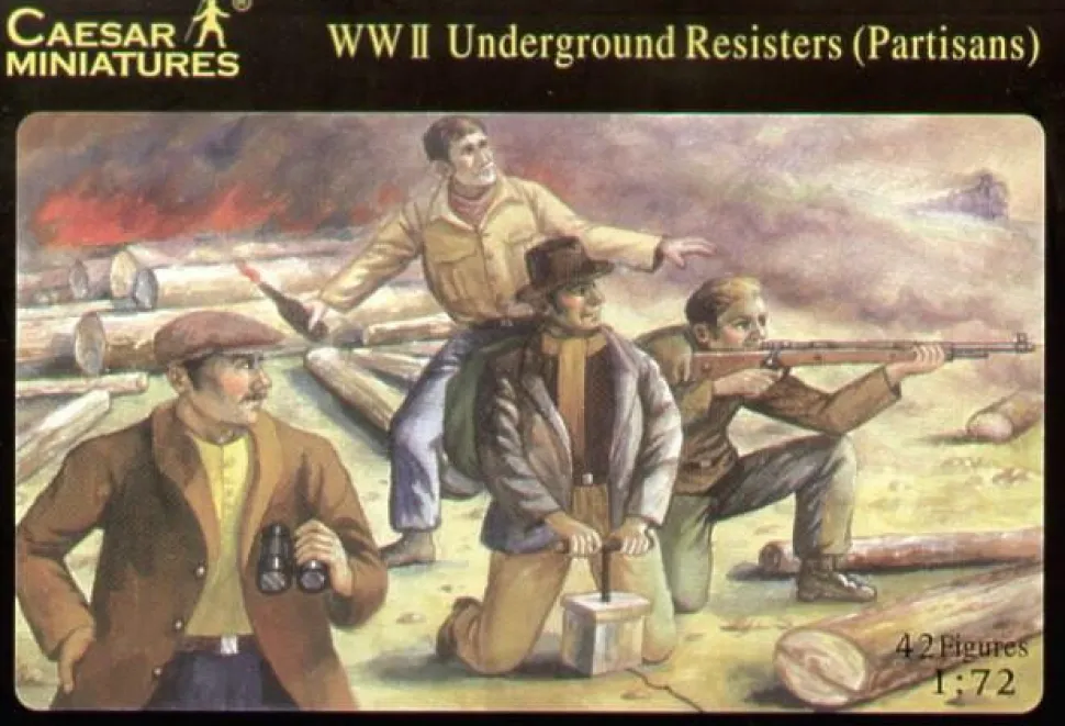 Caesar Miniatures 1/72 WWII Underground Resistance