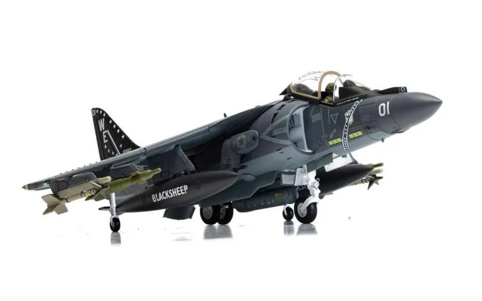 Corgi 1/48 McDonnell Douglas AV-8B Harrier II Plus - 165001/01 - VMA-214 'Black Sheep'