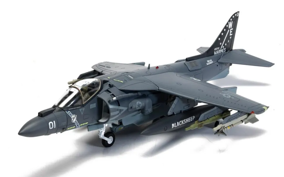 Corgi 1/48 McDonnell Douglas AV-8B Harrier II Plus - 165001/01 - VMA-214 'Black Sheep'