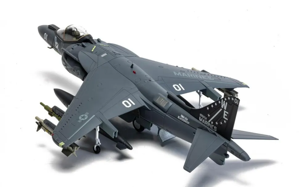 Corgi 1/48 McDonnell Douglas AV-8B Harrier II Plus - 165001/01 - VMA-214 'Black Sheep'