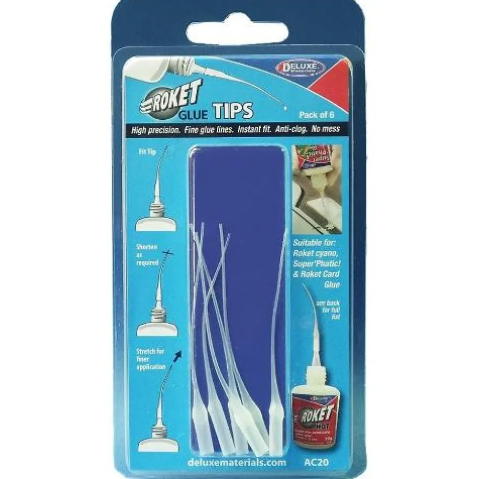 Deluxe Materials Roket Glue Tips - Pack of 6
