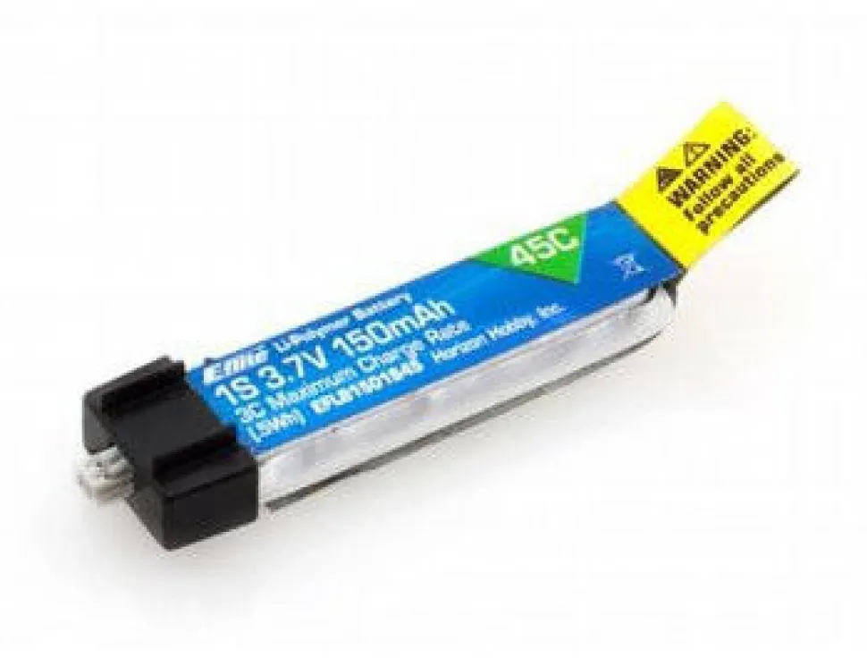 E-Flite 3.7V 150mAh 1S 45C LiPo Battery