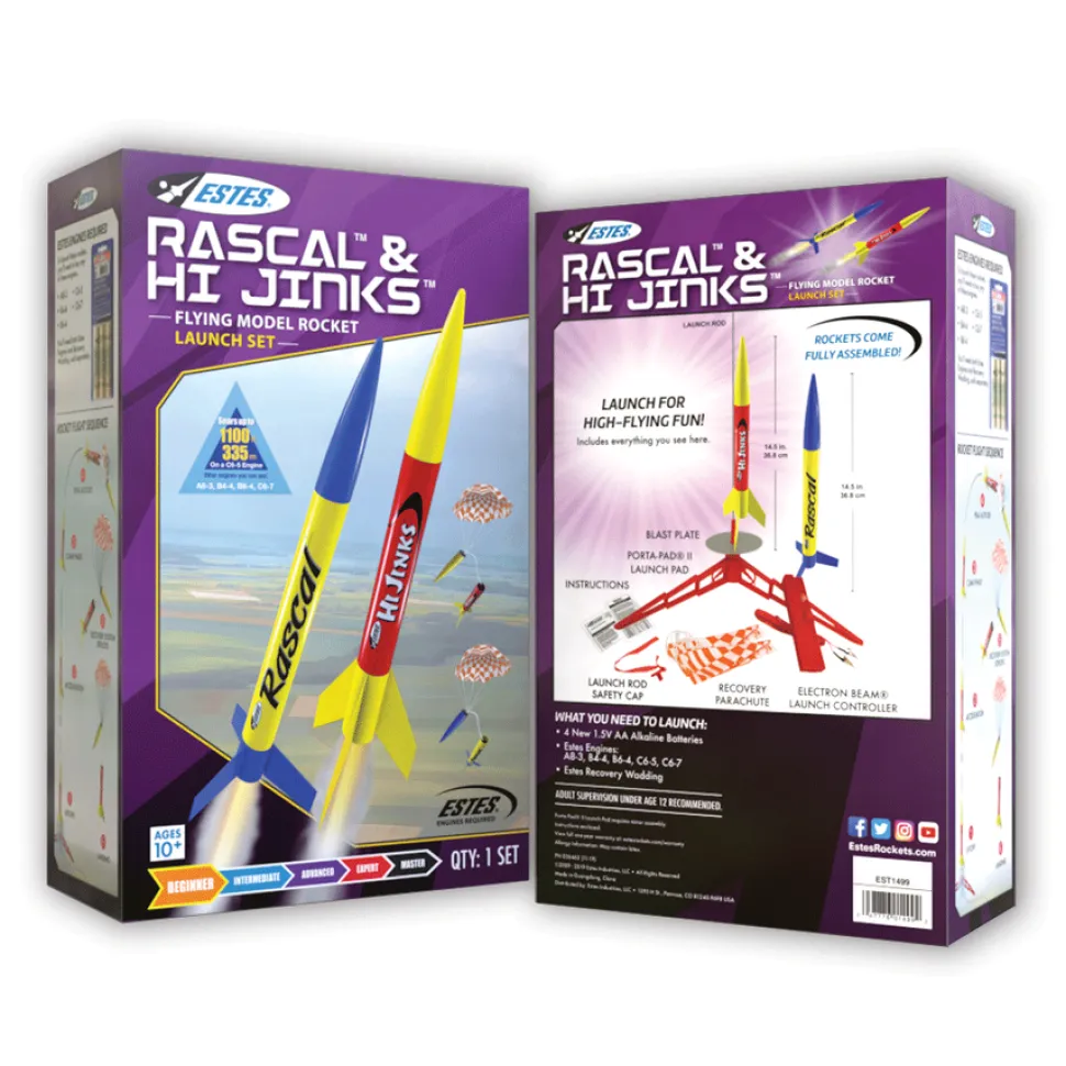 Estes Rockets Rascal/HiJinks RTF Model Rocket Launch Set
