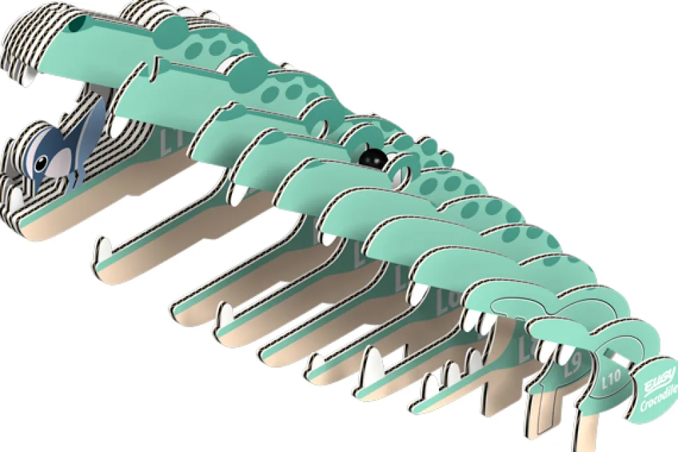 Eugy 029 Crocodile Card 3D Puzzle