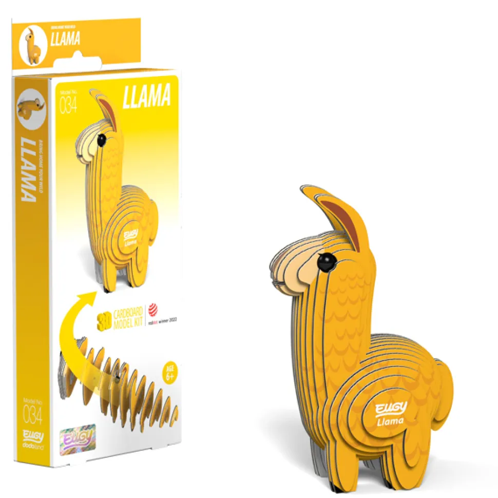 Eugy 034 Llama Card 3D Puzzle