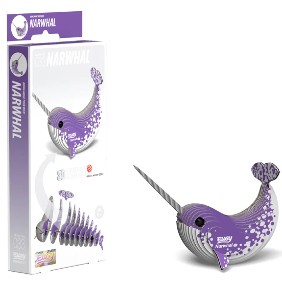 Eugy 033 Narwhal Card 3D Puzzle