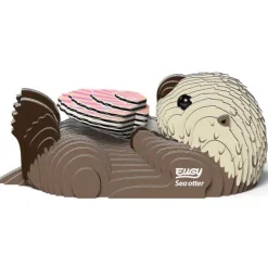 Eugy 060 Sea Otter Card 3D Puzzle