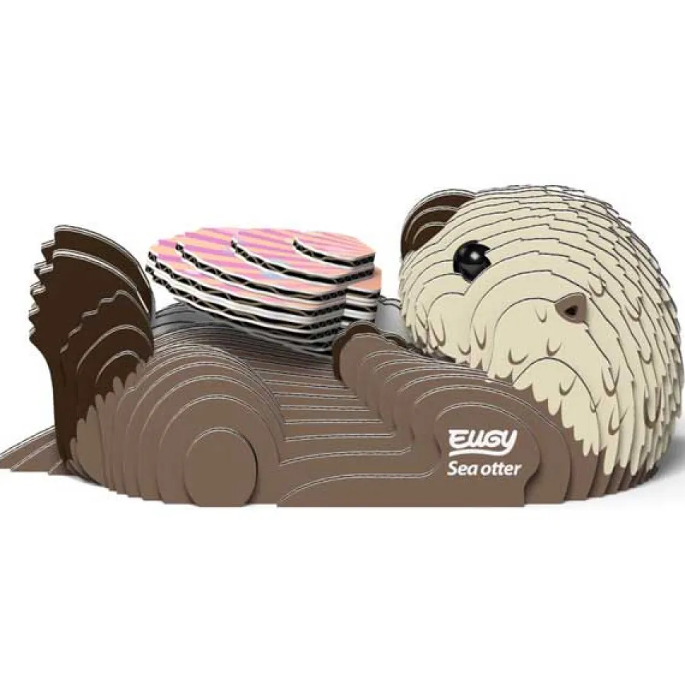 Eugy 060 Sea Otter Card 3D Puzzle