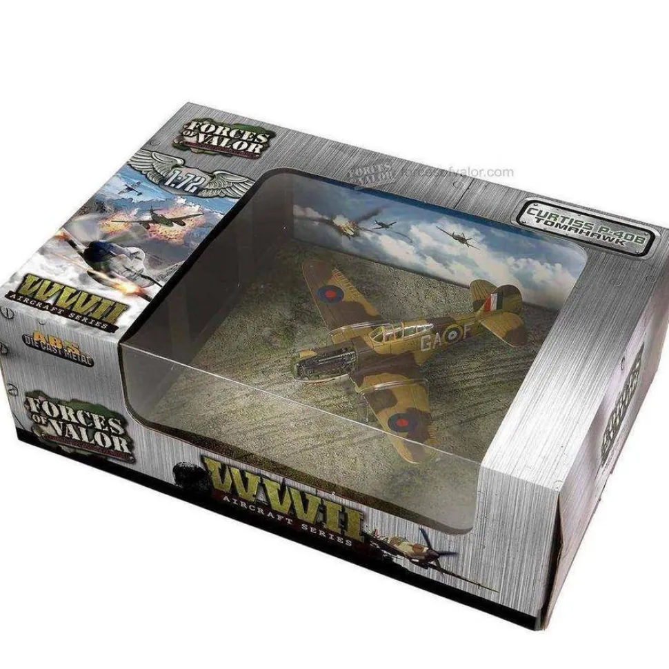Forces Of Valor 1/72 Curtiss P-40B / Tomahawk Mk IB RAF 112 Squadron Diecast Model