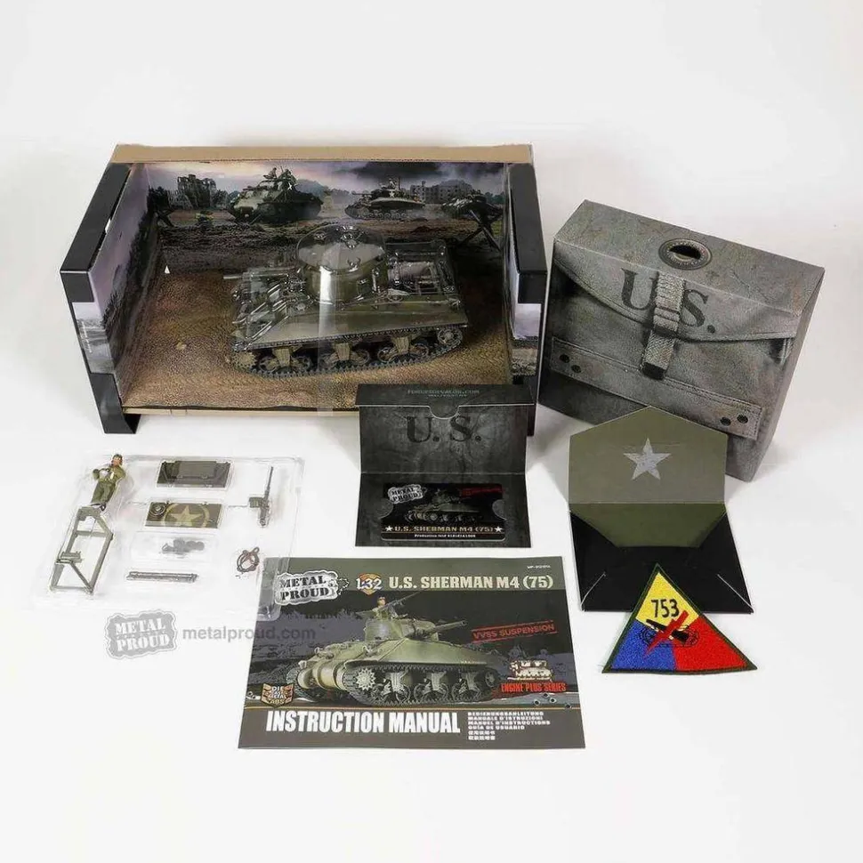 Forces Of Valor 1/32 U.S medium tank Sherman M4 (75) Diecast Model