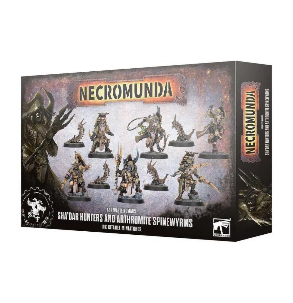 Games Workshop Necromunda - Ash Waste Nomads - Sha'dar Hunters and Arthromite Spinewyrms
