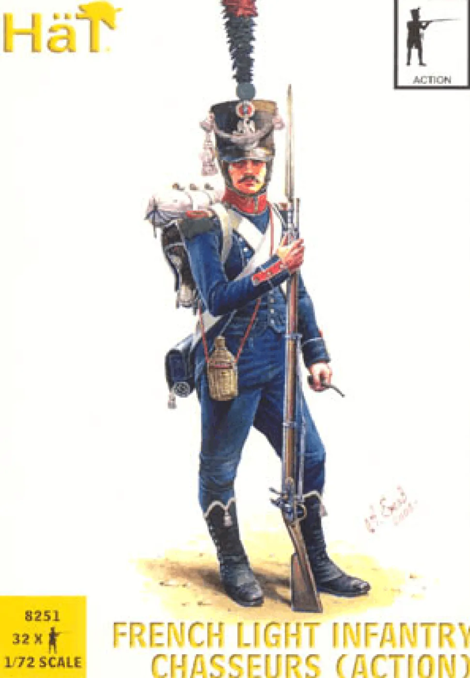 Hat Industrie 1/72 Napoleonic French Light Infantry Chasseurs - Action