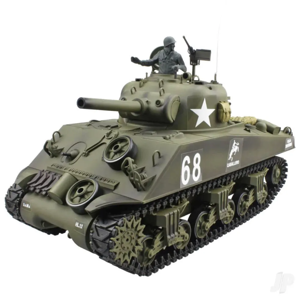 Heng Long RC 1/16 US M4A3 Sherman with BB and IR Battle System
