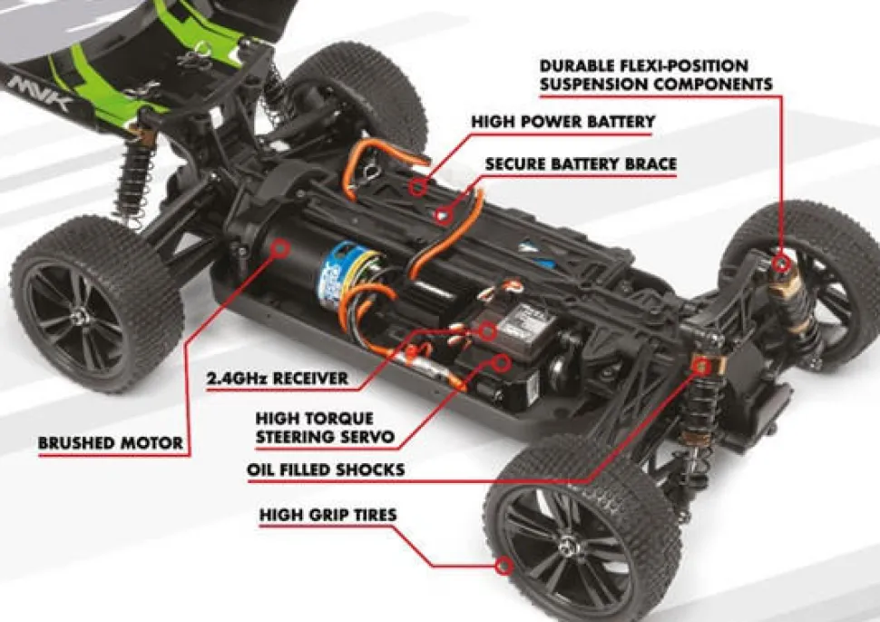 HPI Racing 1/10 Phantom XB RTR 4WD RTR RC Buggy