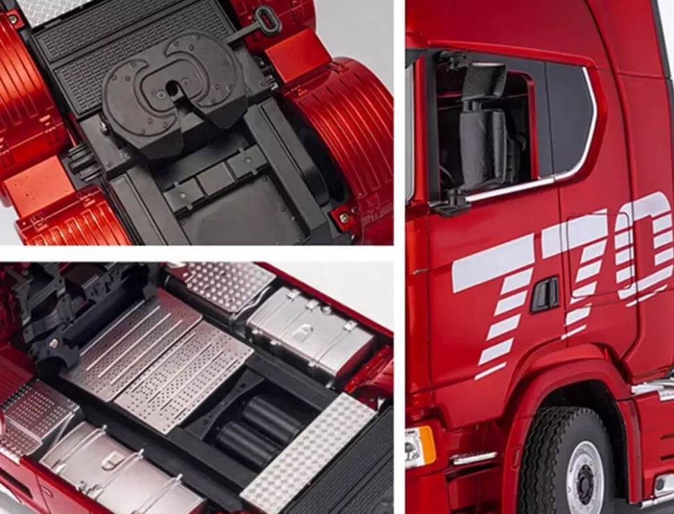 HuiNa RC 1/18 2.4G 19CH Scania 770S Red RC Haulage Truck RTR