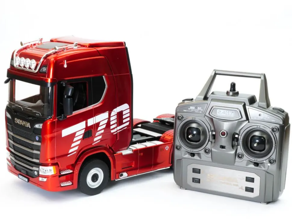 HuiNa RC 1/18 2.4G 19CH Scania 770S Red RC Haulage Truck RTR