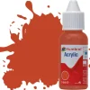 Humbrol 100 14ml Acrylic Matt Red Brown Dropper Bottle