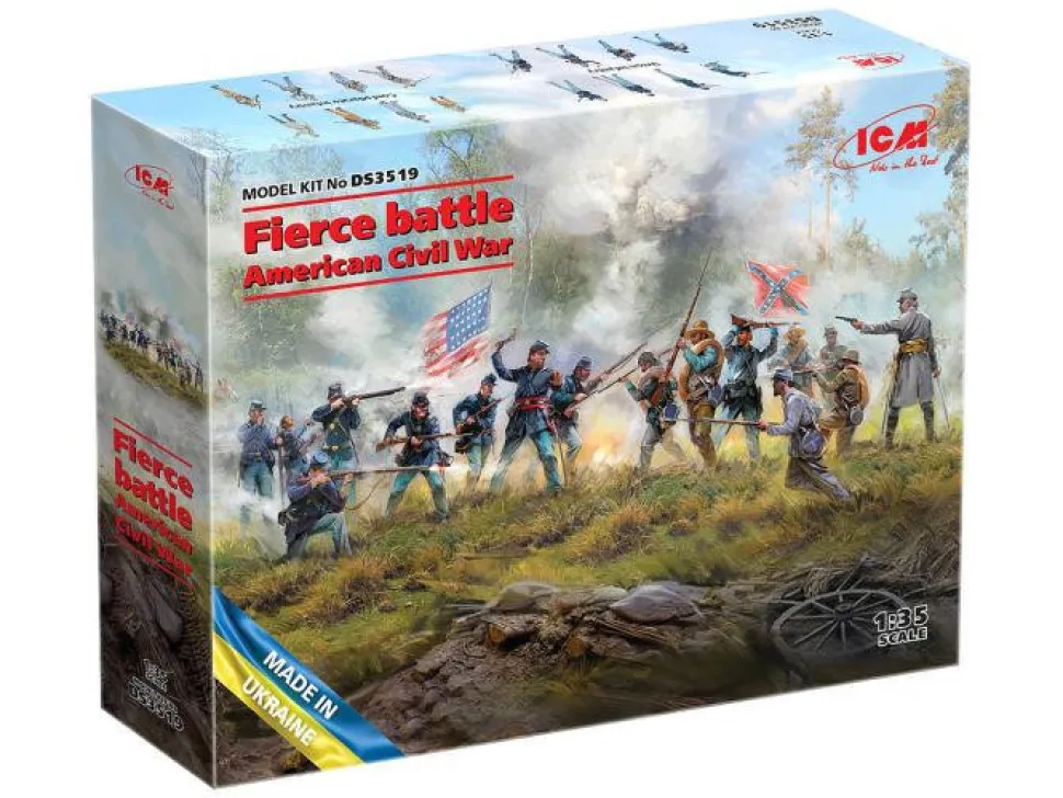 ICM 1/35 Fierce Battle American Civil War Diorama Set