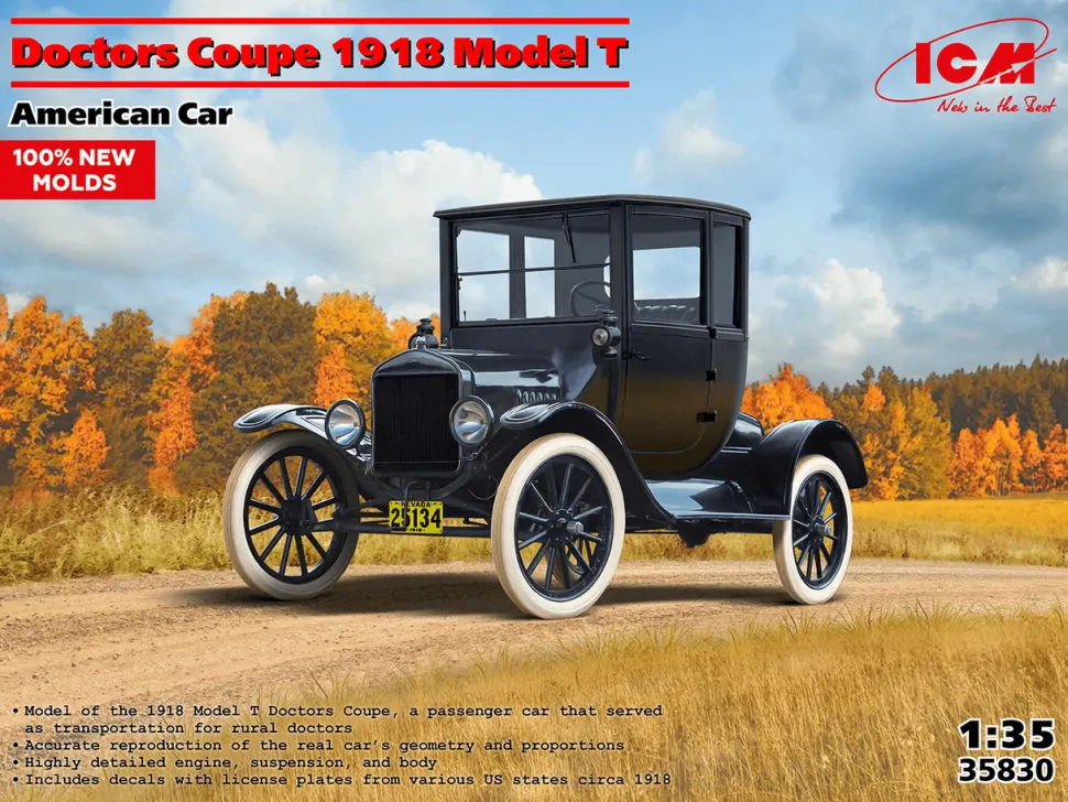ICM 1/35 Ford Model T 1917 Doctor's Coupe