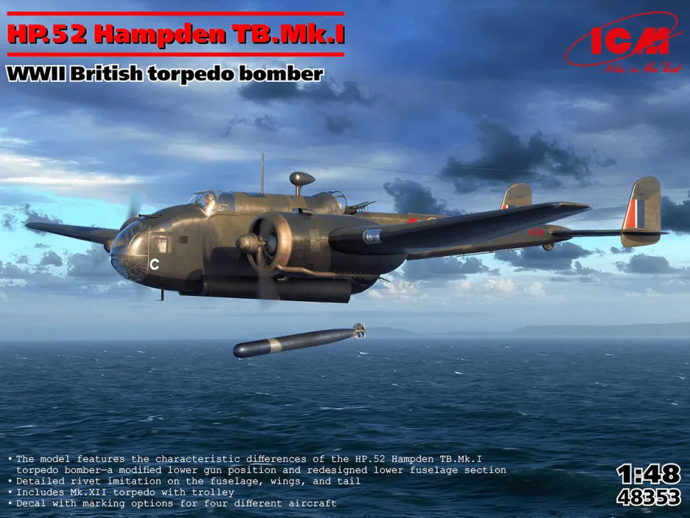 ICM 1/48 Handley Page HP.52 Hampden TB.Mk.I