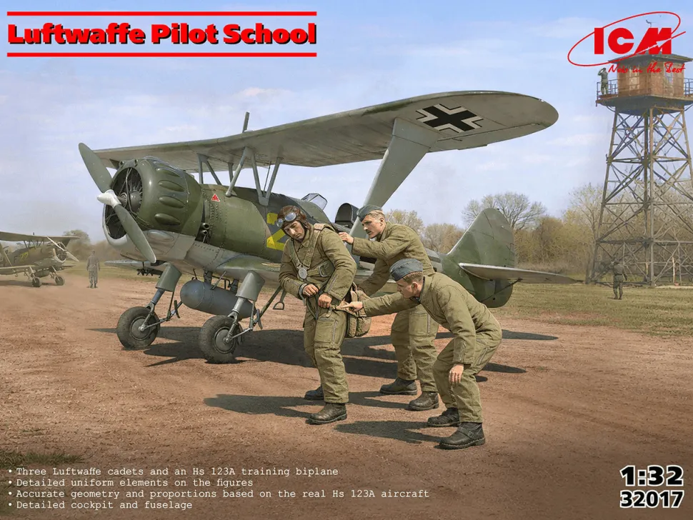 ICM 1/32 Luftwaffe Pilot School - Henschel Hs 123A