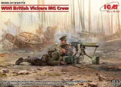 ICM 1/35 WWI British Vickers MG & Crew Model Kit