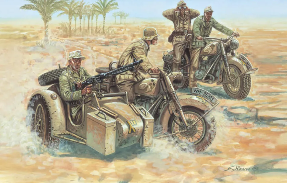 Italeri 1/72 German Motorcycles